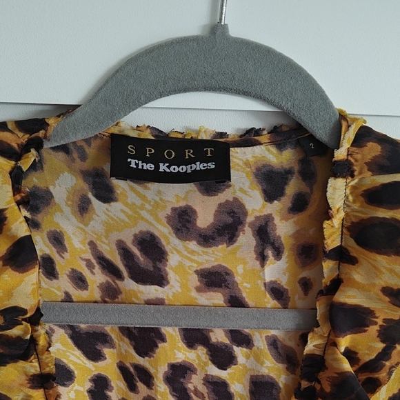 The Kooples Animal Print Long Sleeve Dress - Picture 3 of 9